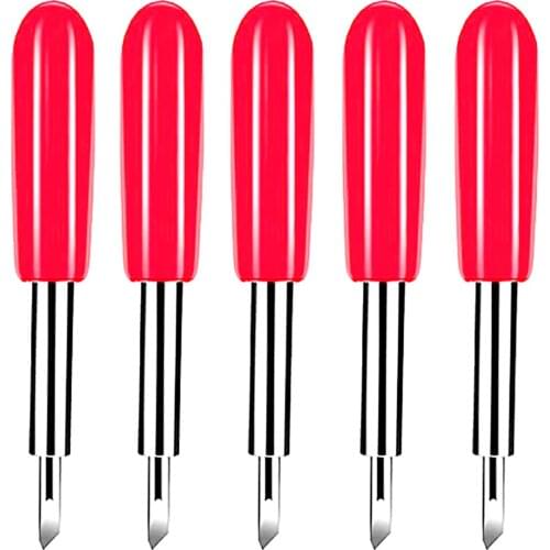 45 Degree 5pcs Plotter Blade Vinyl Cutter Offset Replacement Knife for Cricut Roland Milling Cutter Engraving Hand Tool