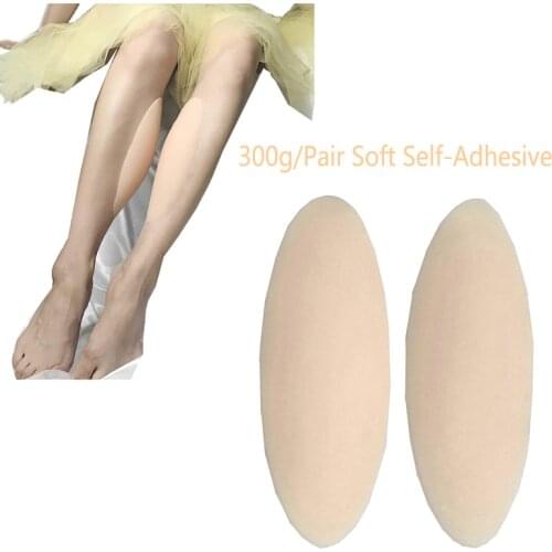 Ajusen 300g/Pair Leg Correctors Silicone Leg Onlays Soft self-adhesive Pads for Crooked Thin Legs Body Beauty