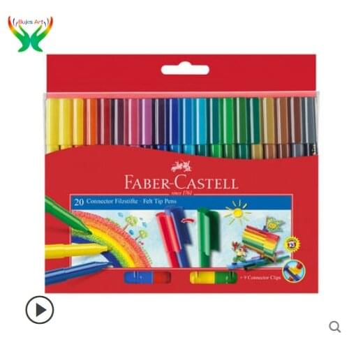 Faber Castll 10/20/30color Carton Watercolor Painters can be made into building blocks students can wash hard head colored pens