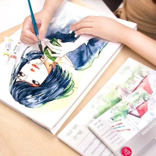 Eval 240g/m2 Professional Watercolor Paper 8K/16K/32K Water-soluble Book Paper 20Sheets For Art Drawing Watercolor Painting