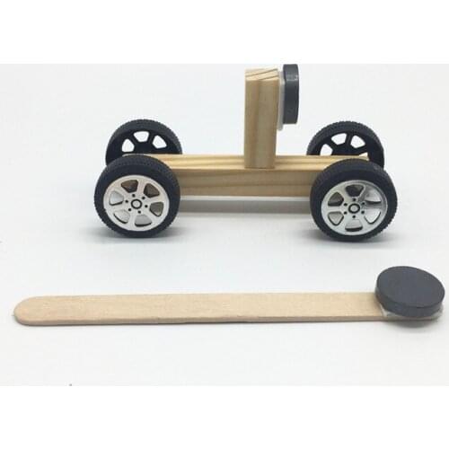 Childrens Intelligence Development Toy Science and Technology Small diy Material Pupils Science Experiment Set Magnetic Trolley