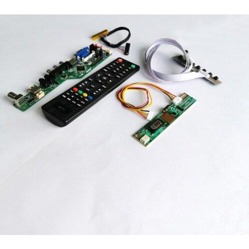 For B156XW01/LP156WH1 notebook PC VGA+Audio+USB+Remote 1CCFL 15.6" 1366*768 LVDS 30-Pin LCD screen controller board DIY kit