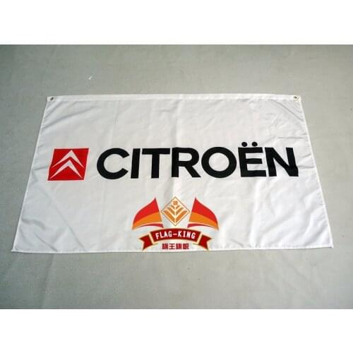 Citroen racing 90*150CM flag, 100% polyester citroen banner