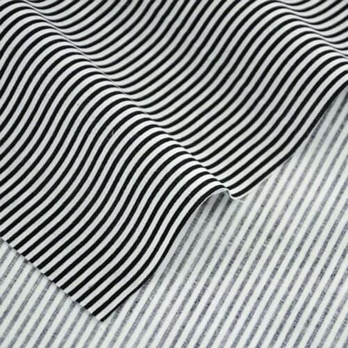 Cotton Fabrics Black and White Stripes Pattern Patchwork Pre-cut Tissue Crafts Dolls DIY Sewing Cloth Fat Quarter Telas Tecido