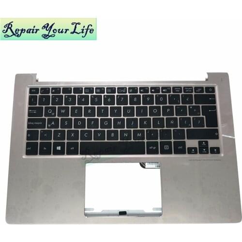 Keyboard for ASUS UX303 UX303U UX303LA UX303LN LB LA Latin SP 0KNB0-0430LA00 SG-64010-29A black KB silver Palmrest Top Case