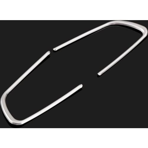 2pcs Steering Wheel Trim Cover Fit For Peugeot 508 2011-2016 408 2014-2015 Chrome Center Console Inner Styling Stainless Bezel