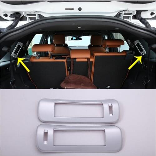 For Land Rover Discovery Sport L550 2020 ABS Chrome C Pillar AC Vent Frame Cover Trim Car Interior Accessories