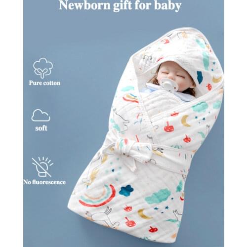 2021 New Newborn Quilt Bath Towel Six-layer Thin Baby Swaddling Cotton Gauze Wrapped Blanket Quilt Towels For 0-6M