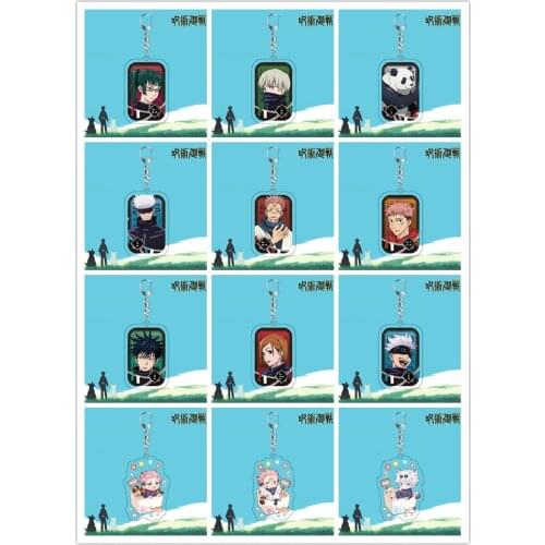 Jujutsu Kaisen Toge Inumaki Sukuna Itadori Yuji Fushiguro Megumi Ryomen Sukuna Anime Keyrings Pendant Cosplay Acrylic Keychain