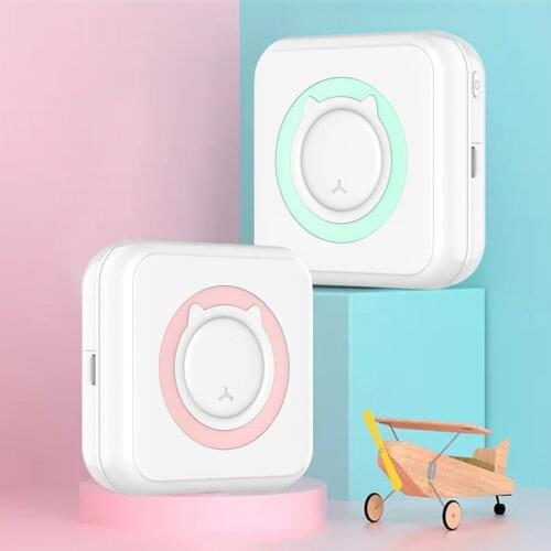 Printer Mini Bluetooth Thermal Portable USB Connection Mobile Phone Photo Label Memo Wrong Question Printing Home Office Use