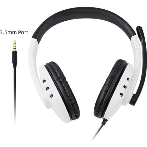 For Sony Playstation 5 Wired Headset With Microphone 3.5mm Interface Port PS4 / N-switch / one / 360/ PC Universal
