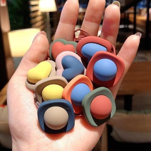 Cute Elastic Hairband Love Heart Square Shape Hair Ties Women Girls Sweet Lovely Hair Headband Accessories Scrunchie Ornament