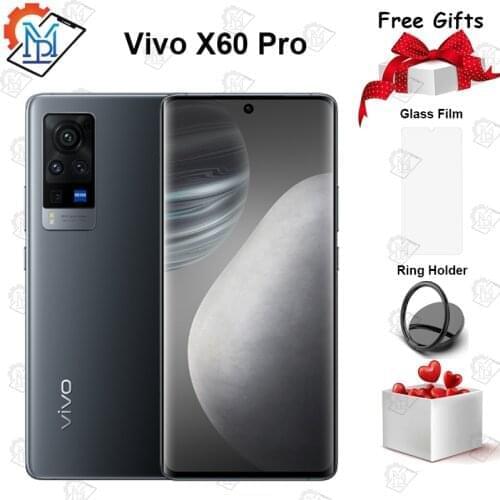 Original New VIVO X60 Pro 5G Mobile Phone 6.56" AMOLED 12+256 Exynos 1080 Octa Core Android 11 OriginOS NFC 4315Mah Smartphone
