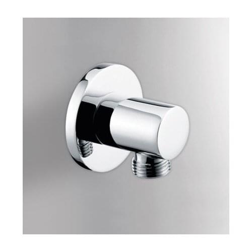 Modern Hand Held Bathroom Shower Faucet Connector Solid Brass Chrome Polish Wall Mount Toilet Bidet Shattaf Bathroom AZPJ023
