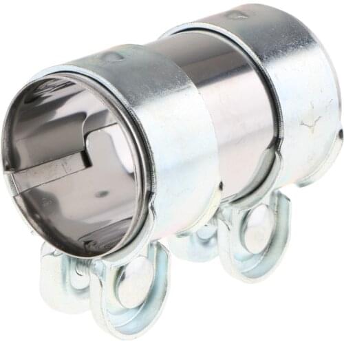 Thickened 2" Stainless Steel Clamp Car Exhaust Pipe Clip Tail Throat Hoop