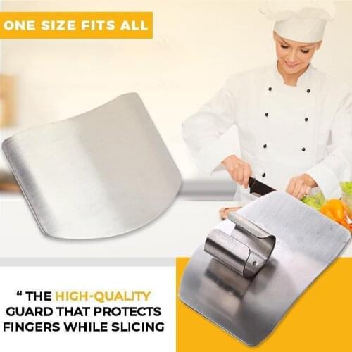 1pc Stainless Steel Finger Guard Protector Knife Cut Finger Protectors Safety Kitchen Cooking Stainless Tool Gadgets Accessories