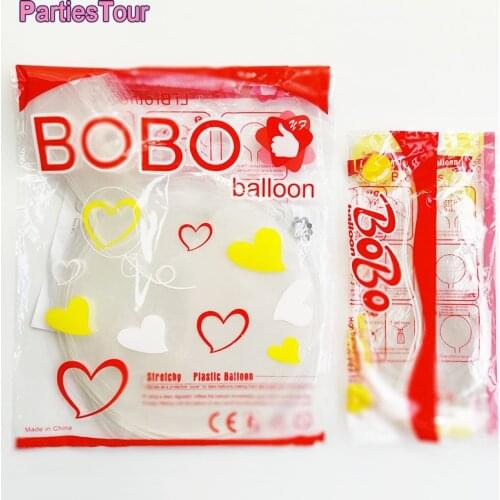 100pcs 8/10/12/16/18/20/24/36 inch Inflatable Clear Bobo Balloon Transparent Globes Birthday Party Supplies Wedding Baby Shower