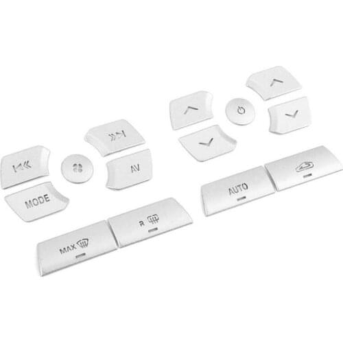 14Pcs Air Condition Button Cover Trim AC Control Stickers Air Conditioning Button Sticker Fit for Jaguar XF 2012-2015