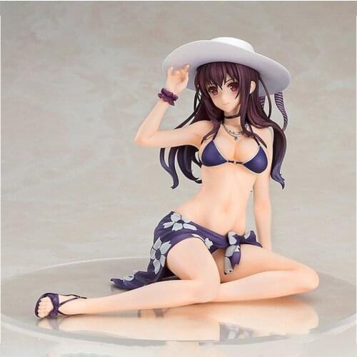 14CM Anime Sexy Girl Figure Utaha Kasumigaoka Swimsuit Ver. PVC Action Figure Saekano How to Raise a Boring Girlfriend Model Toy