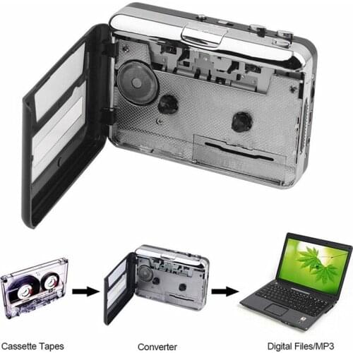 2018 Tape to PC Super Cassette To MP3 Audio Music CD Digital Player Converter Capture Recorder +Headphone USB 2.0 Drop Shipping