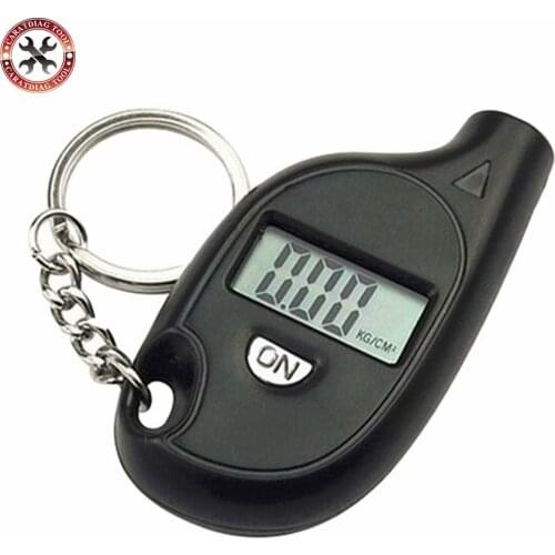 2018 New Arrival Mini LCD Digital Tire Tyre Keychain Air Pressure Gauge For Car Auto Motorcycle CNP Free Shipping