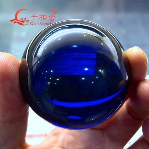 55mm violet color sphere shape/ ball shape cz stone cubic zirconia gemstone without hole