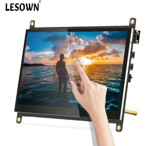 7inch Capacitive Touchscreen wich Case, 800x480 Portable Ultra HD Display - Supports Raspberry Pi , Banana Pi Windows