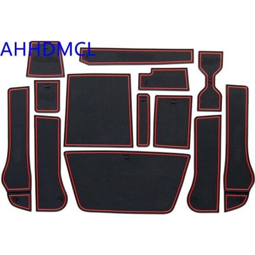 Car Anti-Dirty Pad Door Groove Gate Slot Cup Armrest Storage Mat For Skoda KAROQ