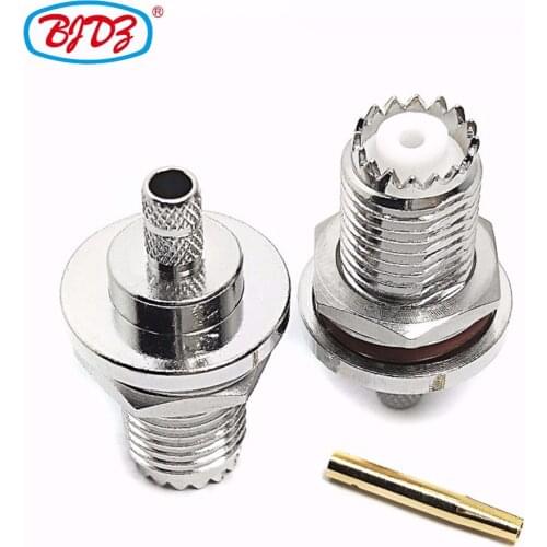 Free shipping 5PCS Mini UHF Female for LMR195 cable