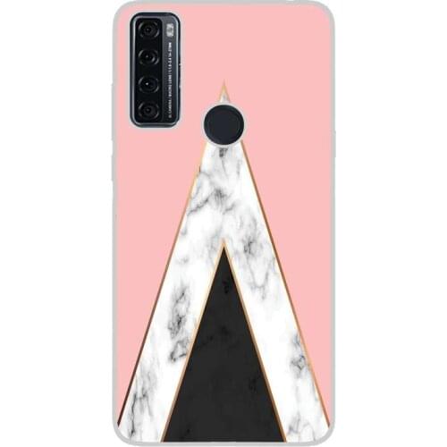 Compatible with TCL-20-SE-4G silicone gel tpu case cover case custom drawing design anti-shock textures 005 case