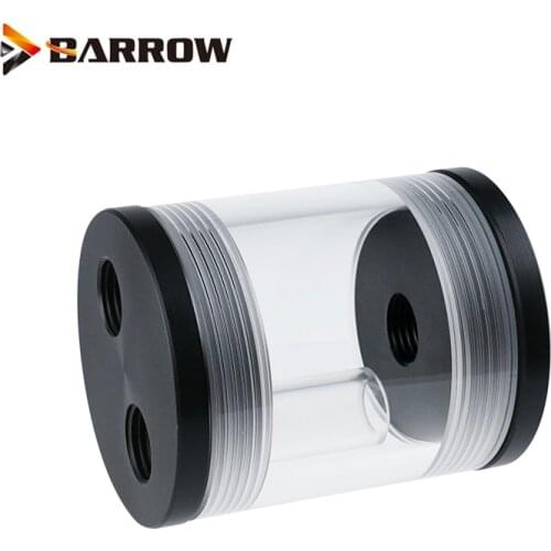 Barrow Cylindrical Water Tank For MIni Cabinet Liquid Cooling ,60MM length 50MM Diameter Clear Reservoir, L50-60