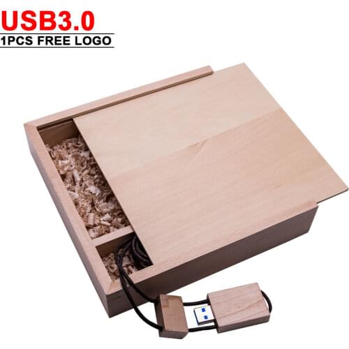 Free LOGO Photography Wooden Photo Album Usb+Box USB Flash Drive 3.0 U Disk Pendrive 4GB 8GB 16GB 32GB 64GB for Wedding Gift