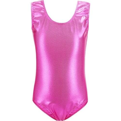 Kids Chirldren Hot Stamping Vest Toddler Girls Gymnastics Shiny Athletic Dance Clothes Tight Clothing