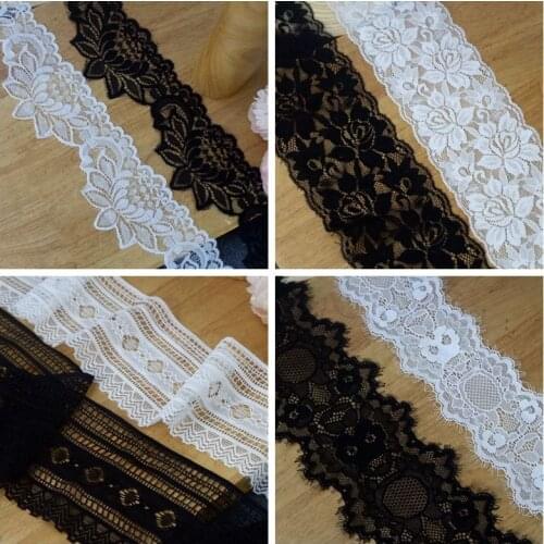 7.5CM wide lotus stretch lace accessories DIY clothing bottoming underwear lace