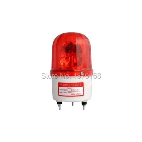 LTE-1101J Red AC220V Industrial AC 220V AC110V DC12V DC24V Flash Siren Emergency Rotary Warning Lamp Light