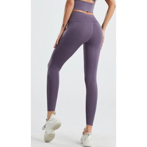 New Sexy Leggings For Fitness High-Waisted Tights Sports Leggins Push Up Breathable Yoga Pants For Women Solid Full Leggings Gym