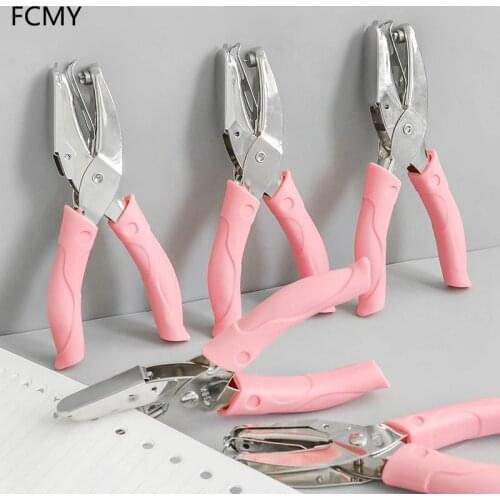 2021 Metal 1.5/3/5.5/6mm Hole Punching Pliers Single Hole Creative Paper-cut Manual Punching Machine Loose-leaf Binding Machine