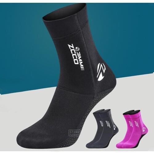 Neoprene 3MM Diving Socks Underwater Fishing Hunting Scuba Diving Suit Surf Kitesurf Windsurf Swimming Flippers Beach Booties