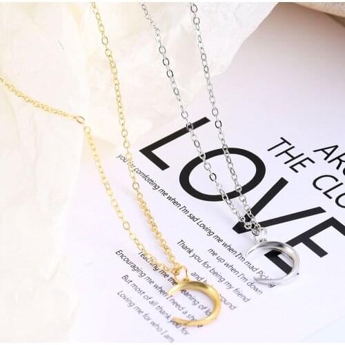 New Fashion Retro Moon World Map Circle Pendant Multilayer Gold Colodr Necklace Party Charm Punk Jewelry Accessories for Women