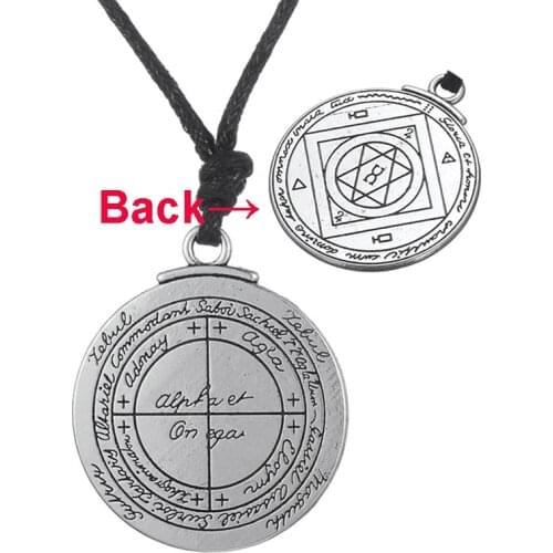 Men Women Talisman For Good Luck Key Of Solomon Pentacle Seal Pendant Hermetic Enochian Kabbalah Pagan Wiccan Jewelry