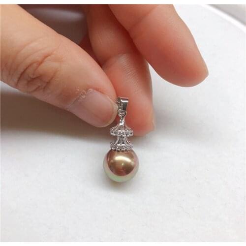 Silver Plated Pendant Mountings Base Mounts Findings Jewelry Settings Parts for Pearls Jade Beads Stones Crystal, 10pcs/lot