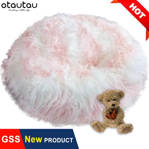 Big Fluffy Long Velvet Bean Bag Cover Pouf Comfy Beanbag Sofa Chair Ottoman Puff Relax Lounge Furniture Seat Bed Futon Otautau