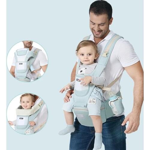 0-48 Month Baby Carrier Bag Travel Multifunctional Best Gift Safety Ergonomic Kangaroo Wrap Sling Kids Waist Stool Walker Sling
