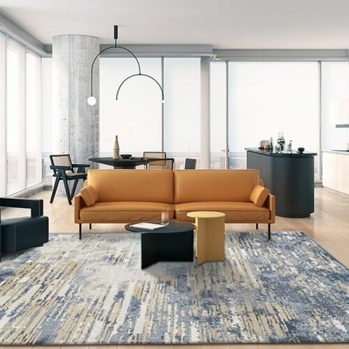 Nordic Abstract Art Rugs and Carpet for Home Living Room Fluffy Shaggy Bedroom Carpet Home Soft Floor Mat Study Rug Decor