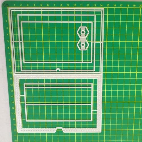 Reunion Agency Card Frame Metal Cutting Dies Mould Blade Stencil Scrapbooking Photo Album Card Paper Embossing Craft DIY