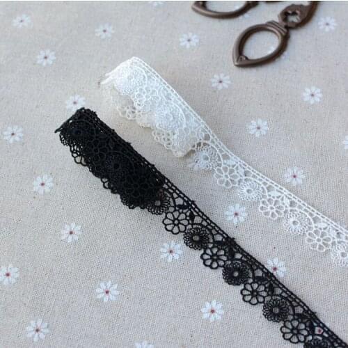 5 Meters 5.5cm Width High Quality Japanese Embroidery Water Soluble Lace Necklace Exquisite Red LaceTrim Applique