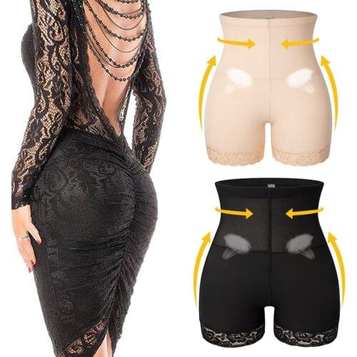 Womens Waist Trainer Padded Shapewear Hip Enhancer Shorts High Waist Body Shaper Panty Padded Pad Butt Lifter Booty Underwear