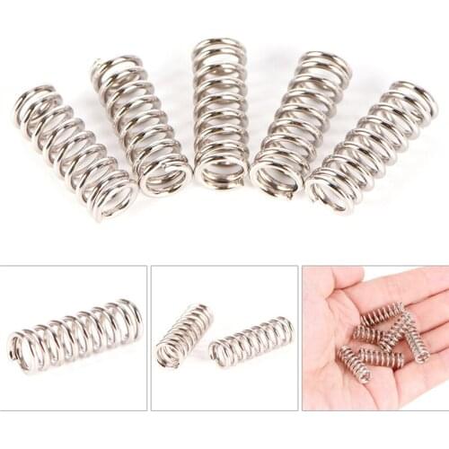 10pcs/lot Stainless Steel Spring Extruder Strong Printer Spring For 3D Printer Heated Bed Ultimaker Makerbot Spring Accessories
