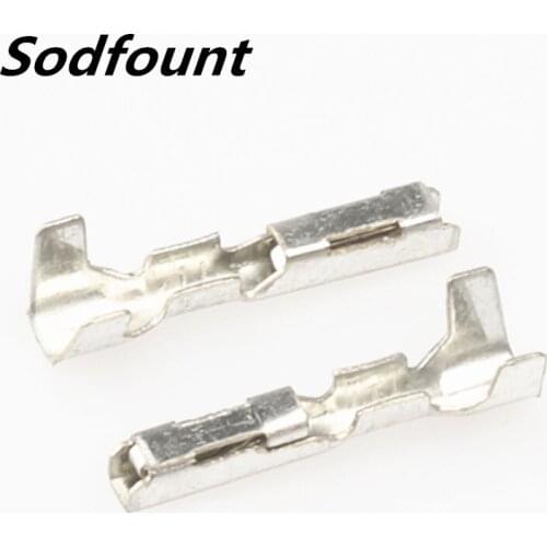 100pcs H62 brass tinned 1.0mm automotive terminal Automotive connector female terminal DJ621C-1×0.6A