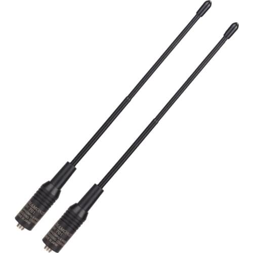 2Pcs Diamond RH-701 SMA-F Female Dual Band VHF/UHF 144/430MHz Antenna For Baofeng UV5R UV82 BF888S GT3 Plus Walkie Talkie
